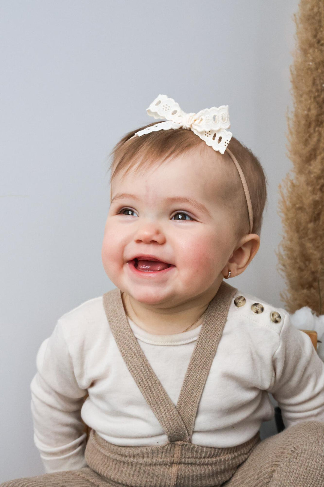 Boucle Brodée - Ivoire