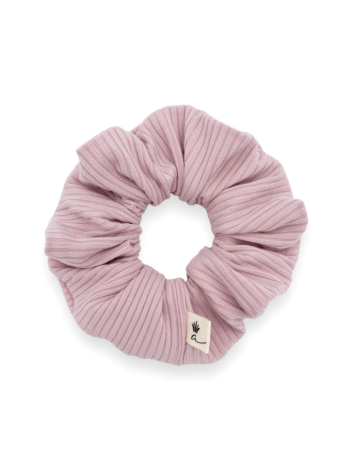 Bamboo Rib scrunchies - Blush