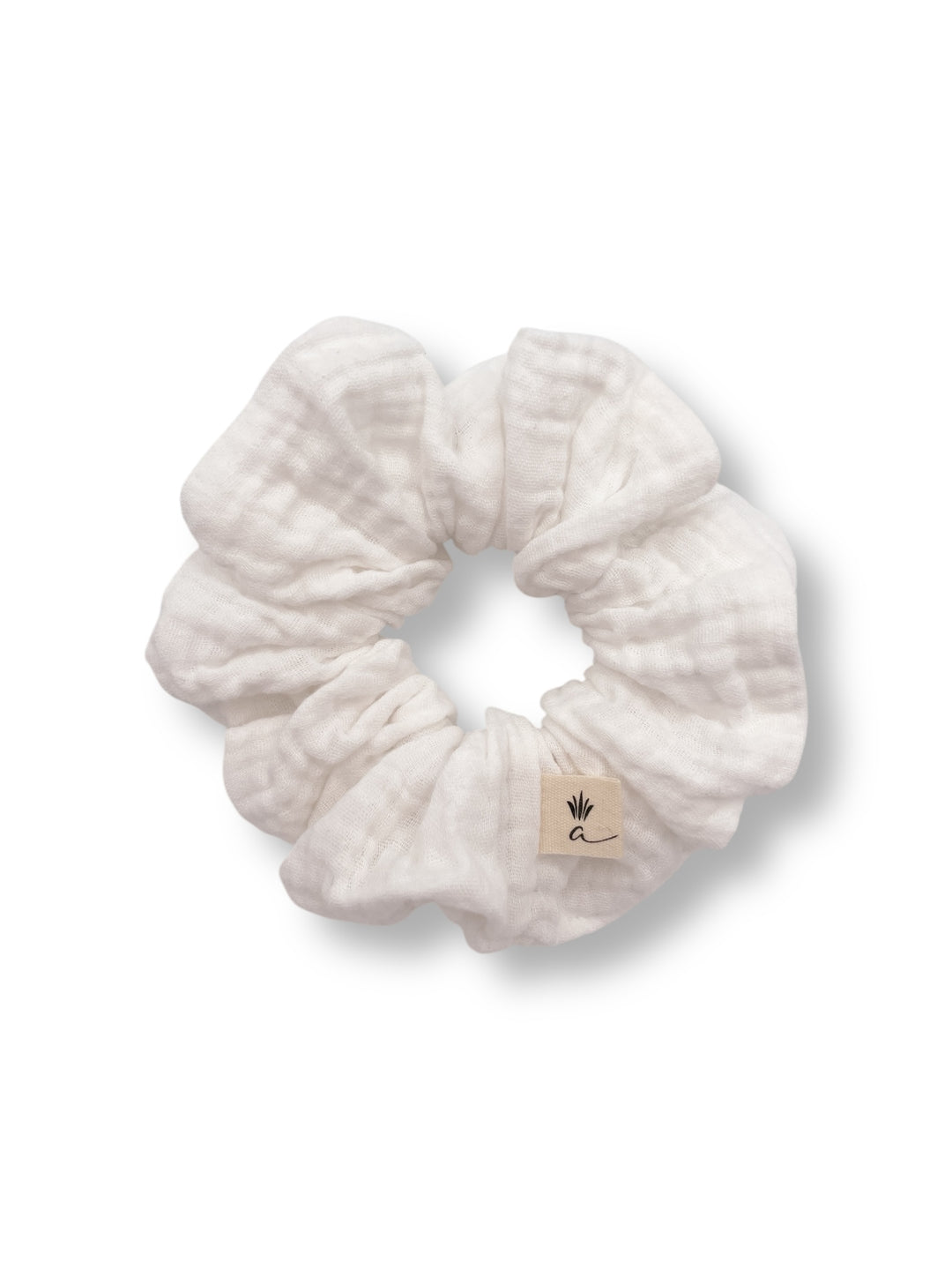 Muslin scrunchies - White