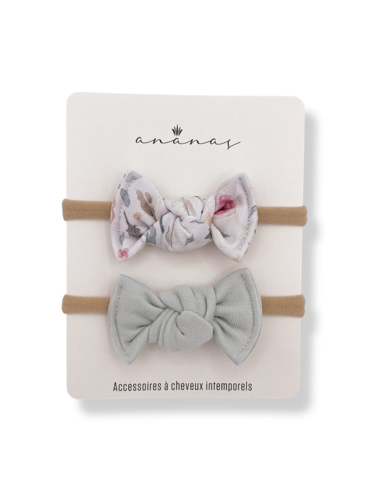 Mini bow Bamboo - Rosier/Eucalyptus