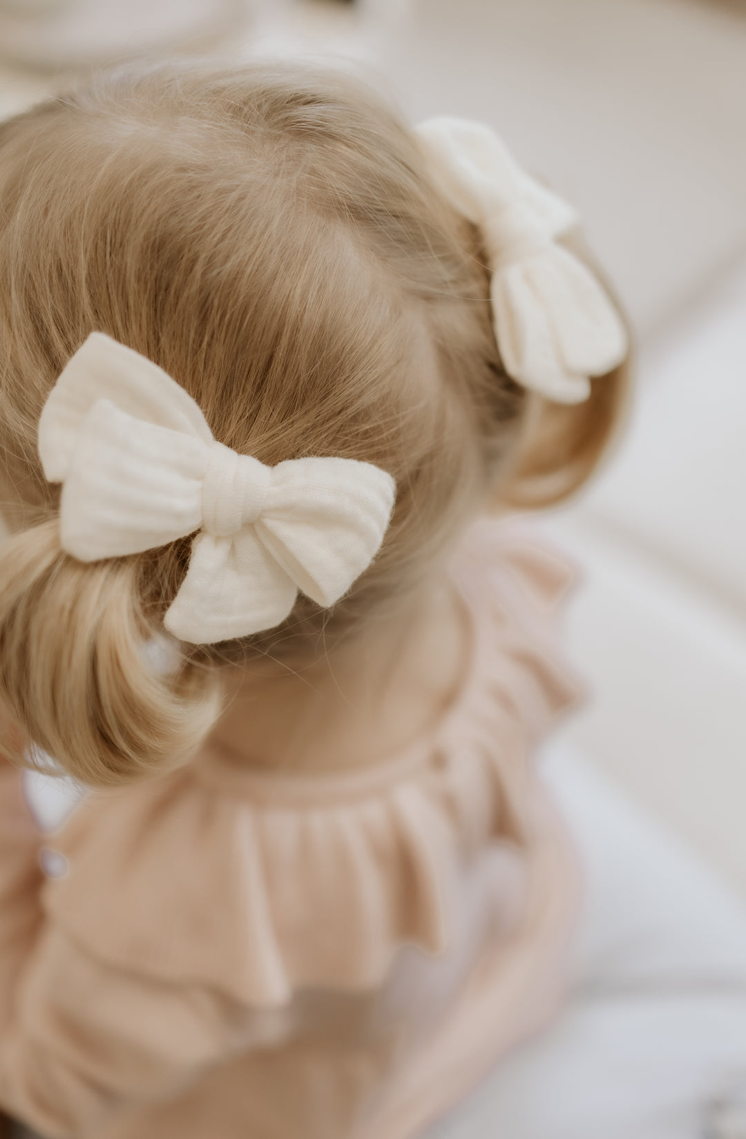 Muslin Bows - Ivory/Beige