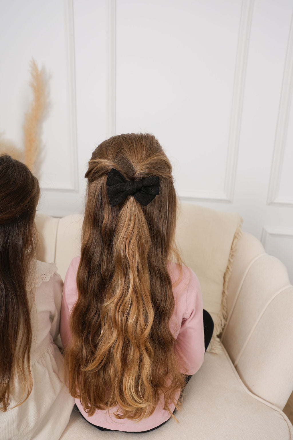 Linen Bows - Terracotta/Black