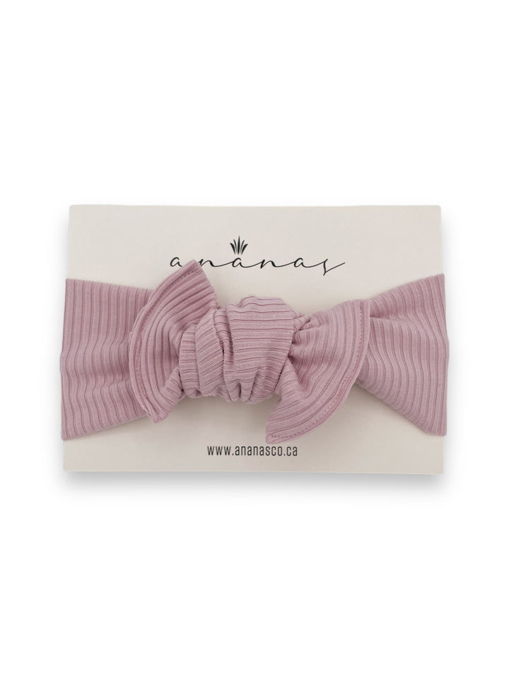 Bamboo Rib bow headband to tie
