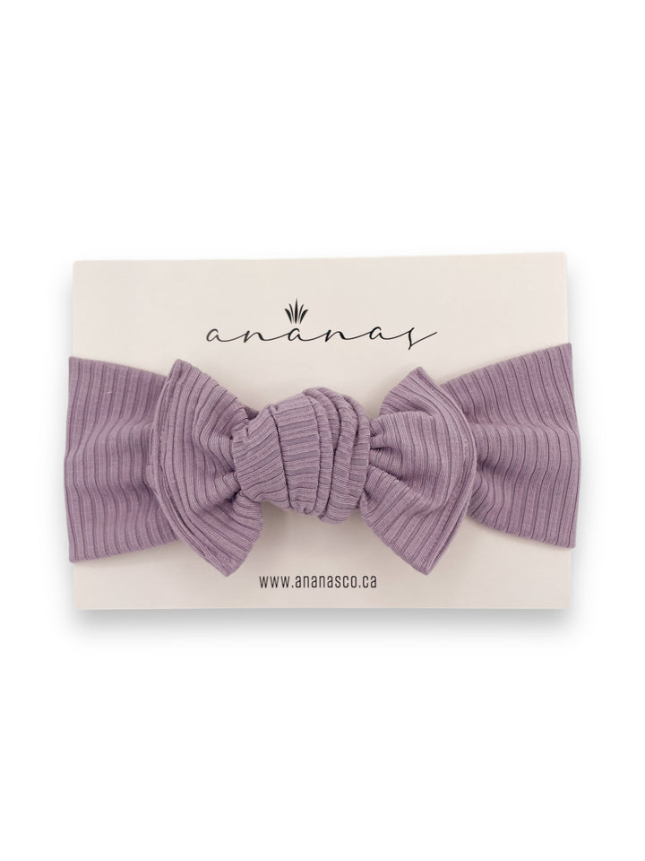 Bamboo Rib bow headband to tie