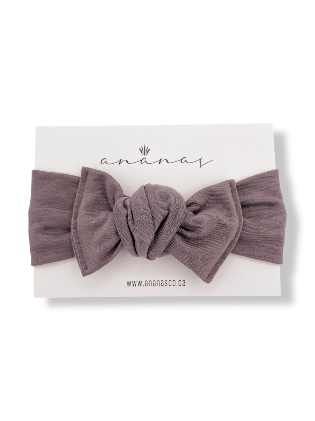 Bamboo bow headband to tie - Taupe