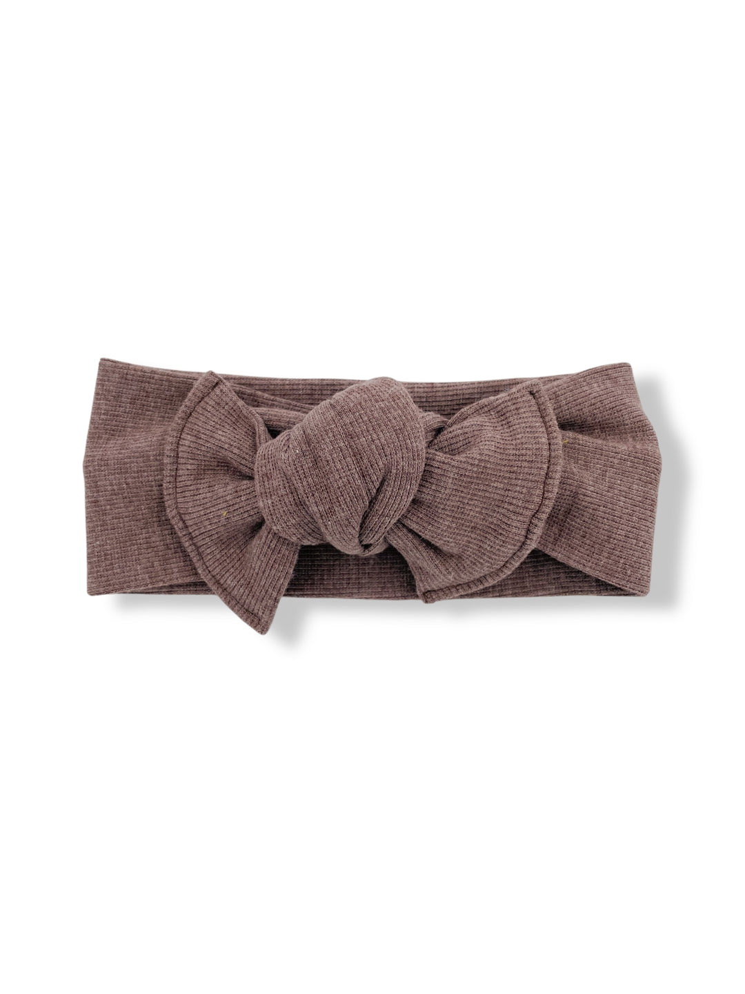Bamboo bow headband to tie - Chocolate