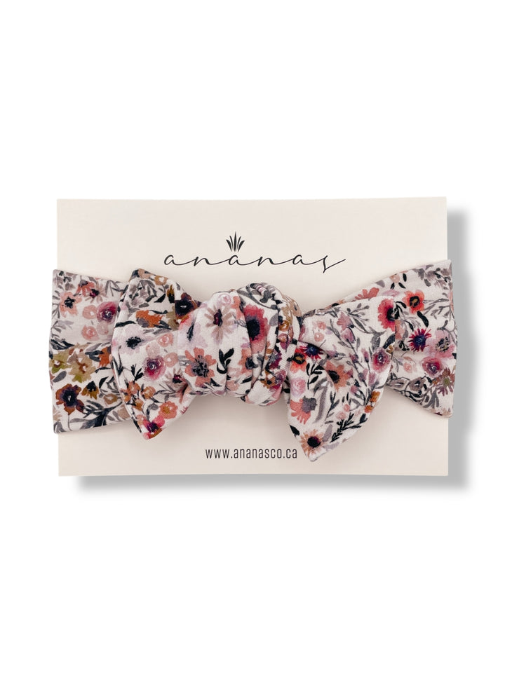 Bamboo bow headband to tie - Rosalie