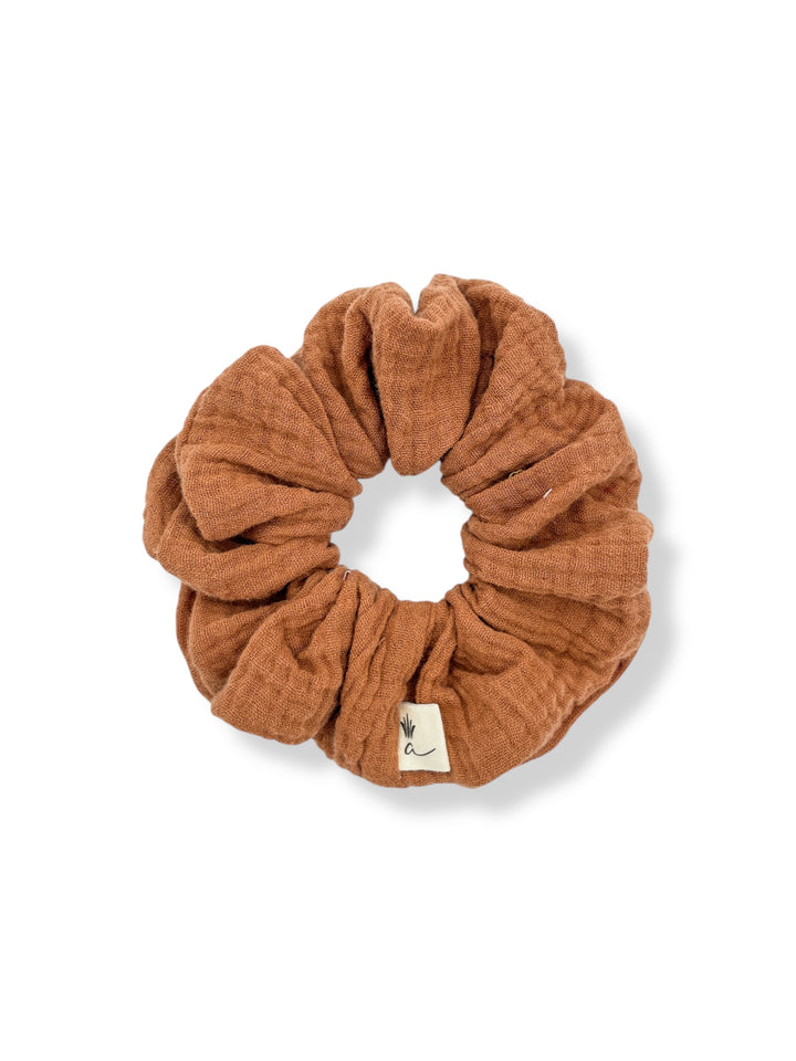 Muslin scrunchies - Caramel