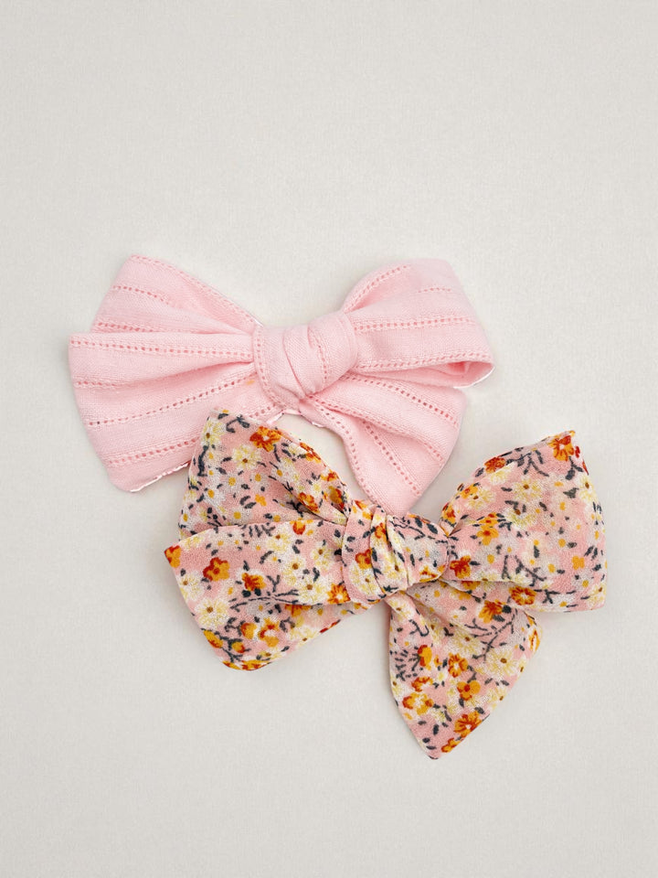 Boucle - Coton Brodé Rose