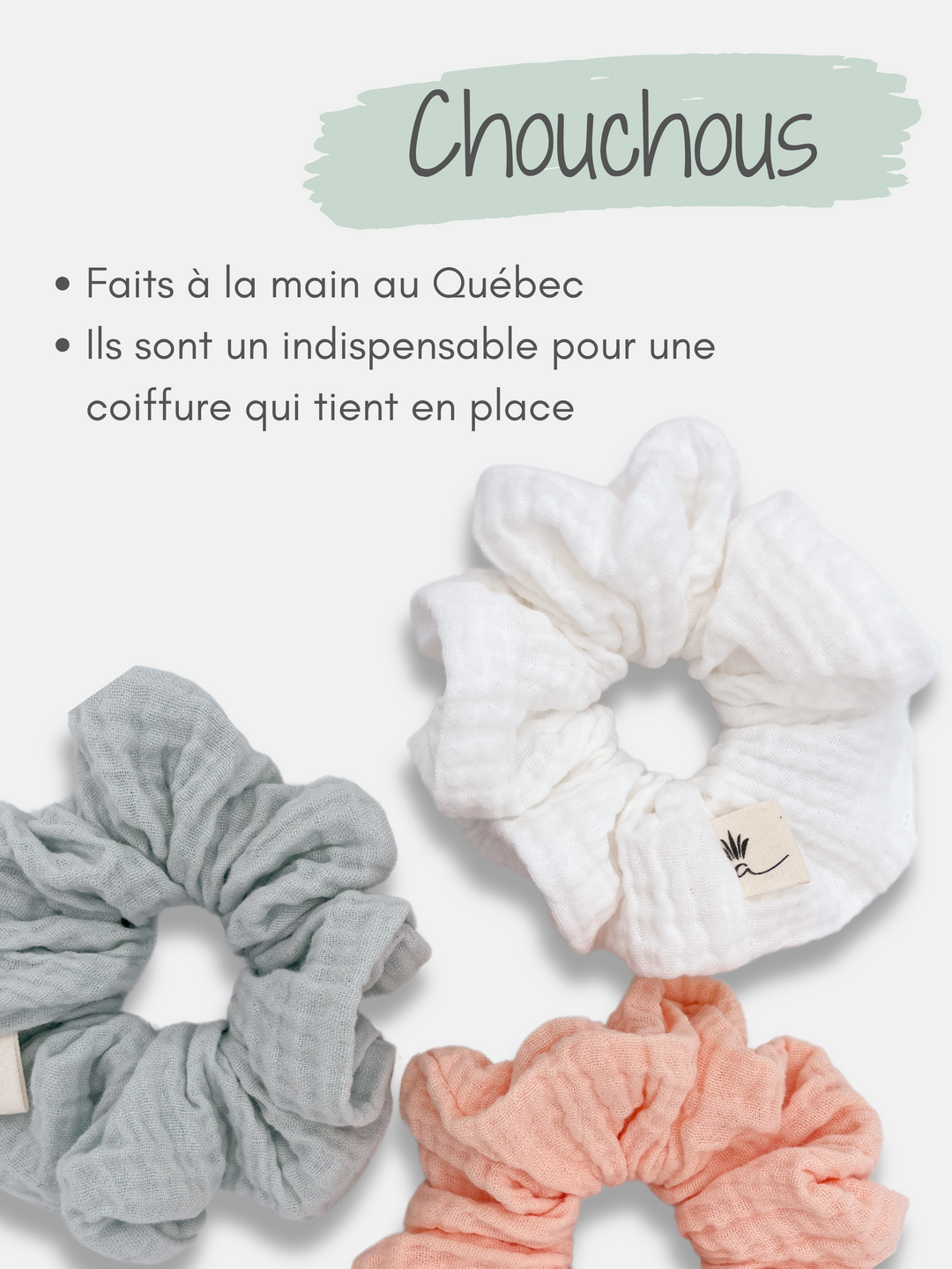 Muslin scrunchies - Dainty Floral