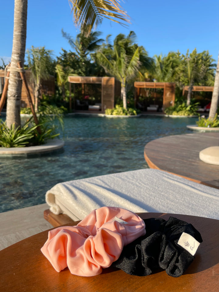 Swim scrunchie - Noir