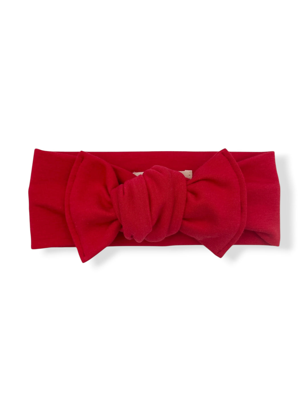 Bamboo bow headband to tie - Red