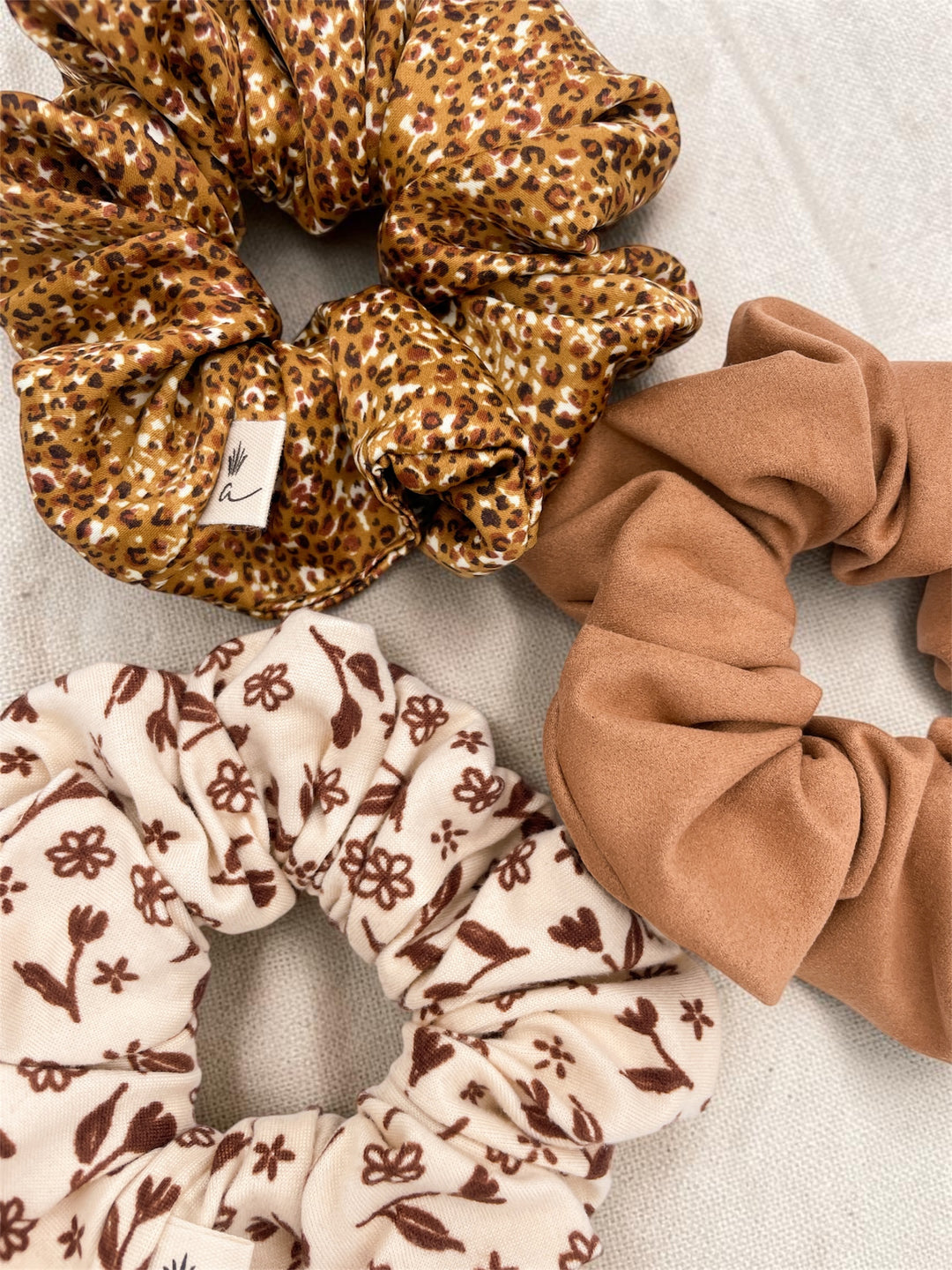 Satin scrunchies - Leopard
