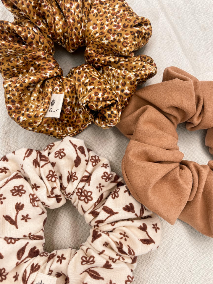Satin scrunchies - Leopard