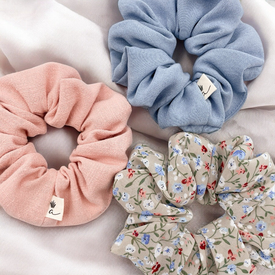 Linen scrunchie - Blush