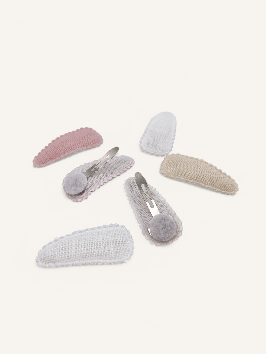 Barettes Mini Mini Barrettes - Blanc/Rose/Ivoire – Ananas Co