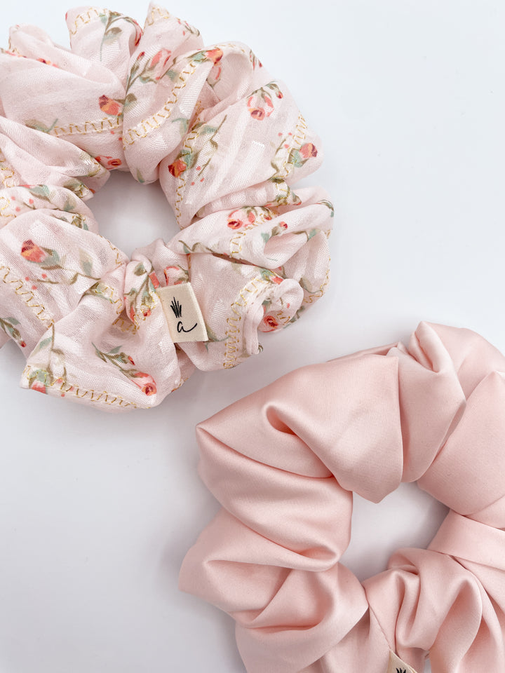 Chouchou Satin - Rose Poudreux