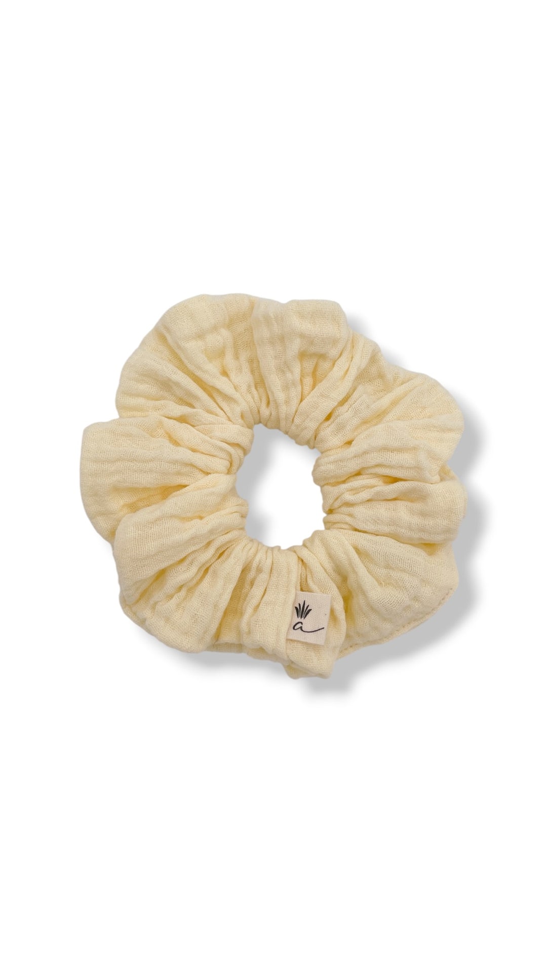 Muslin scrunchies - Buttery yellow