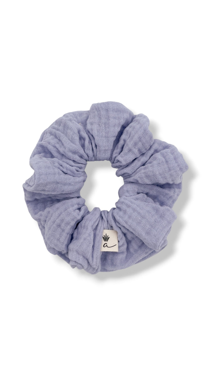 Muslin scrunchies - Periwinkle