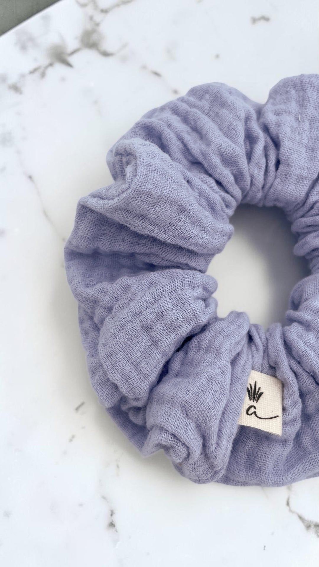 Muslin scrunchies - Periwinkle