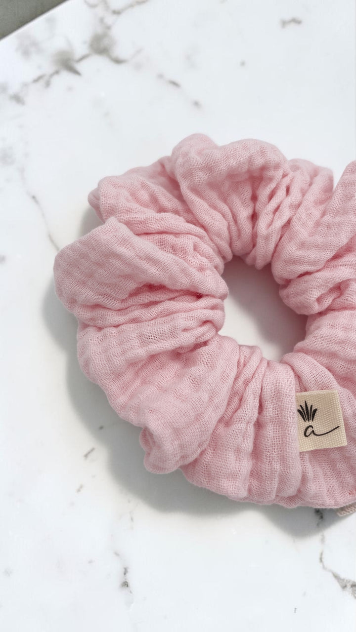 Chouchou Mousseline - Rose bébé