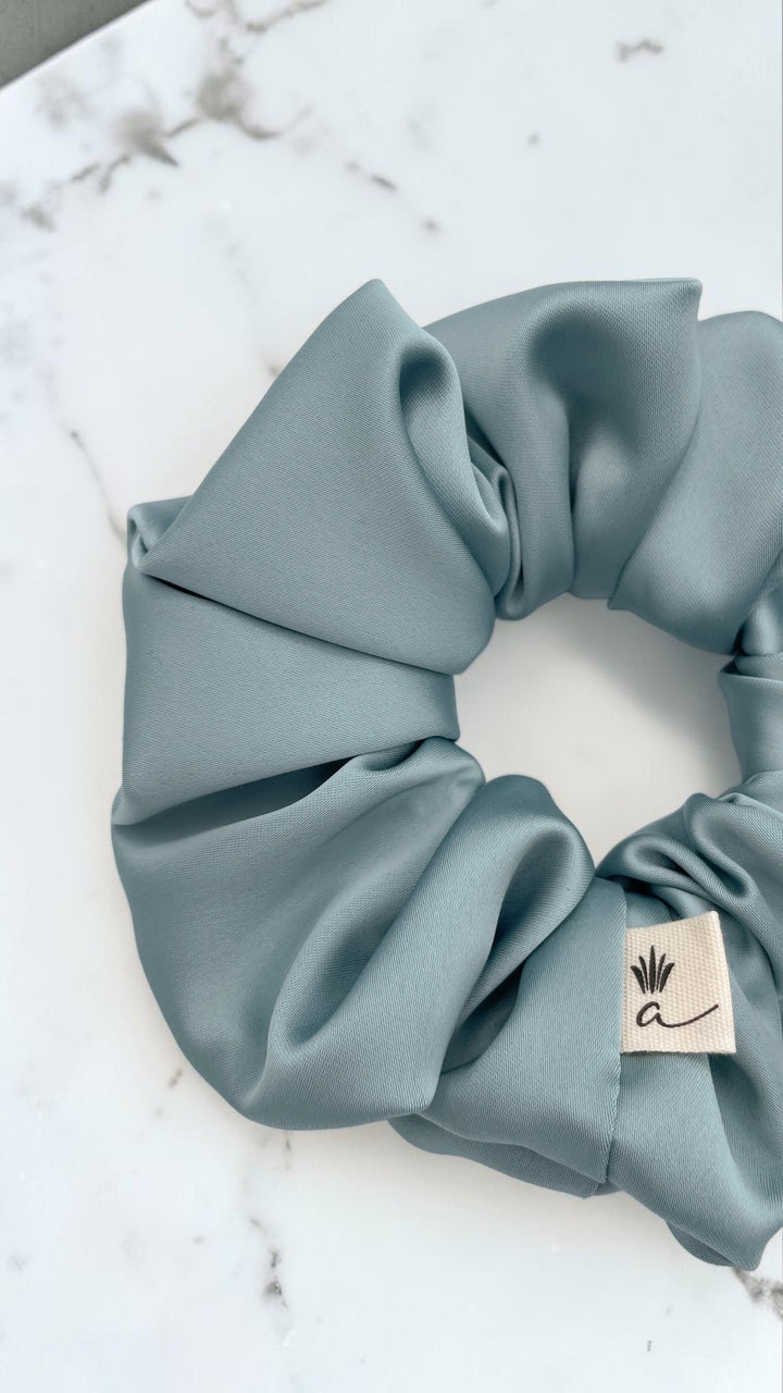 Satin scrunchie - Teal