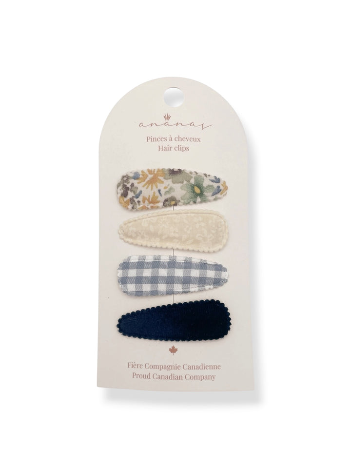 Barrettes en tissu - Campagne