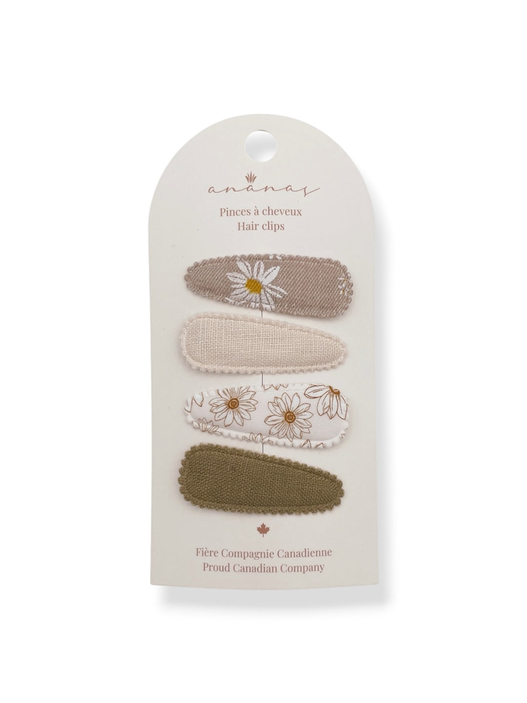 Snap Clips - Beige Floral