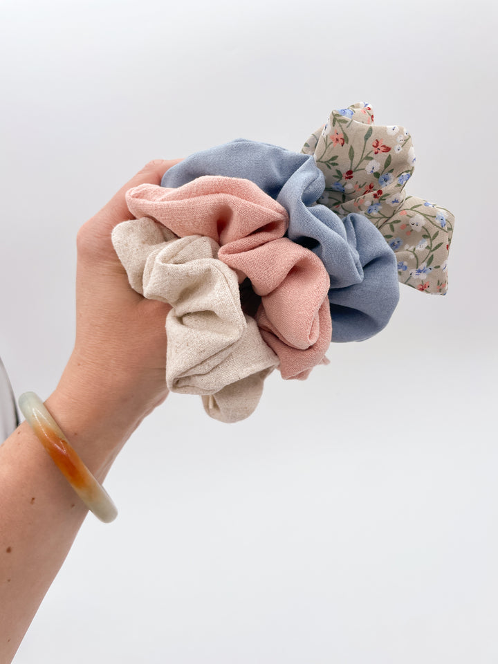Linen scrunchie - Beige