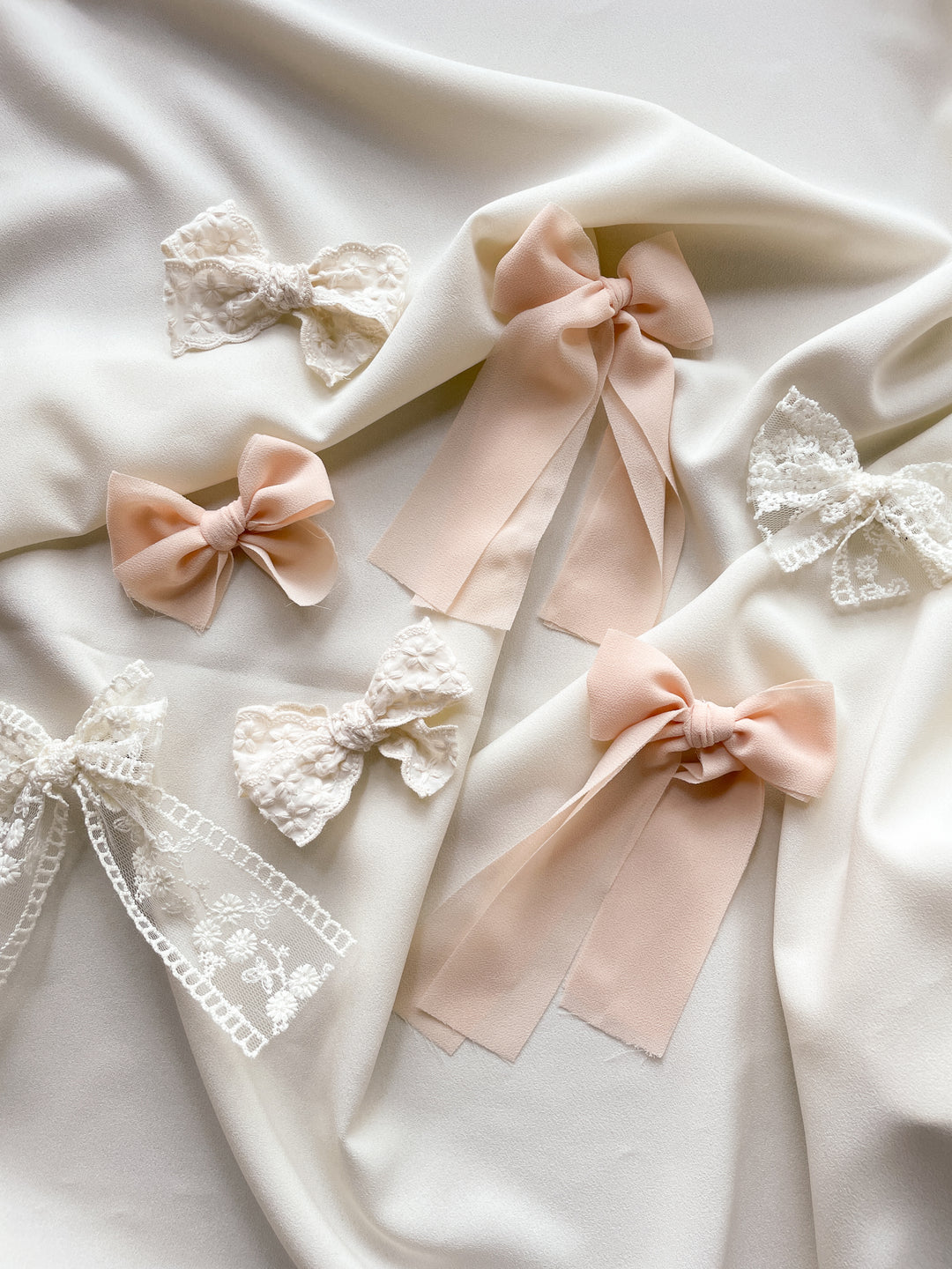 Lace Bow - Cream
