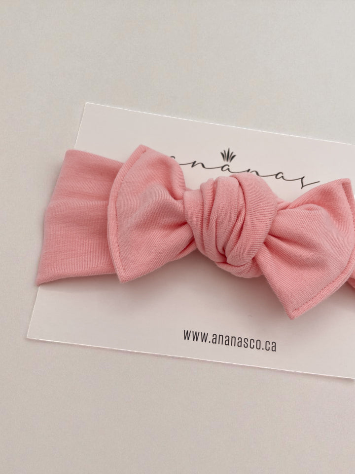 Bamboo bow headband to tie