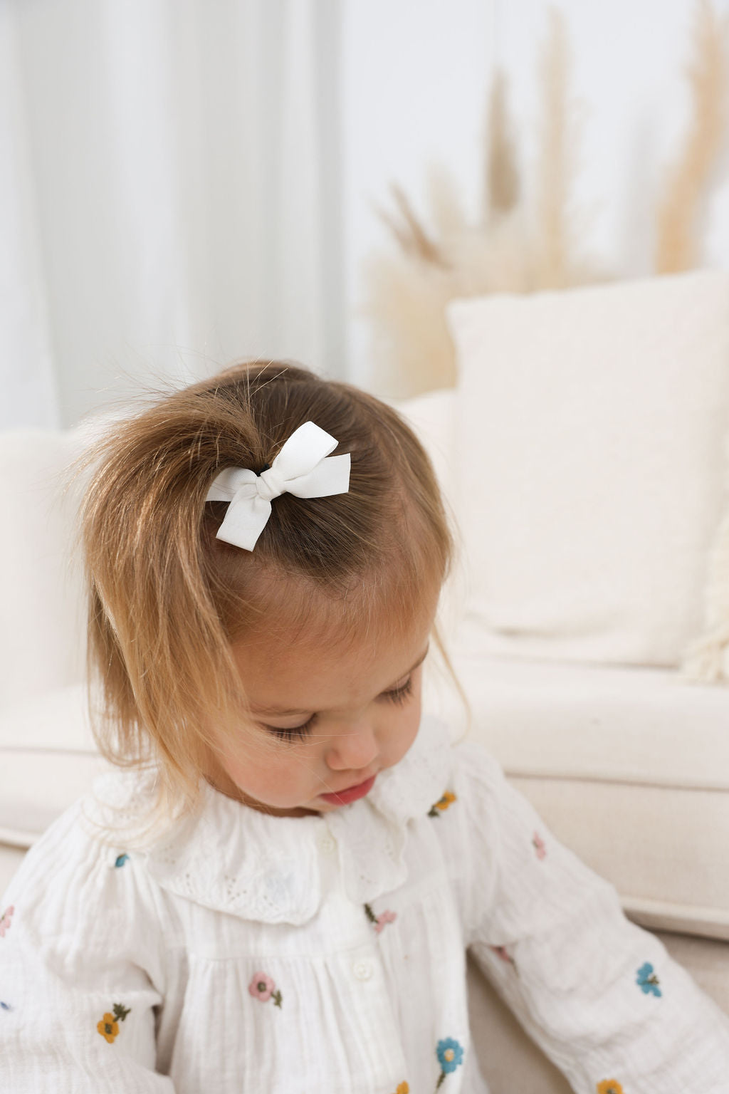 Hair Bows on clip - Cotton