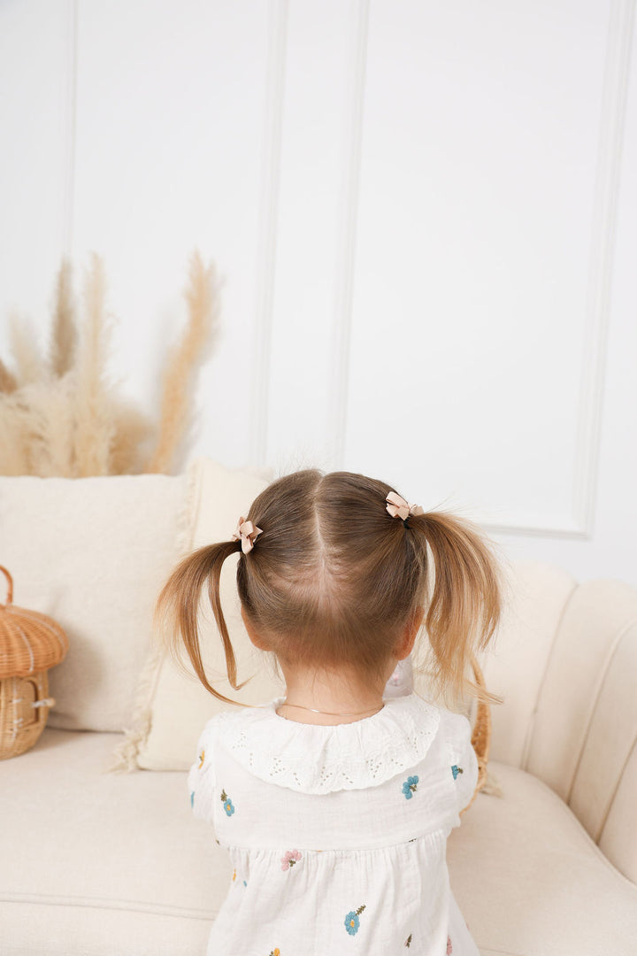 Mini Bows - Beige/Black