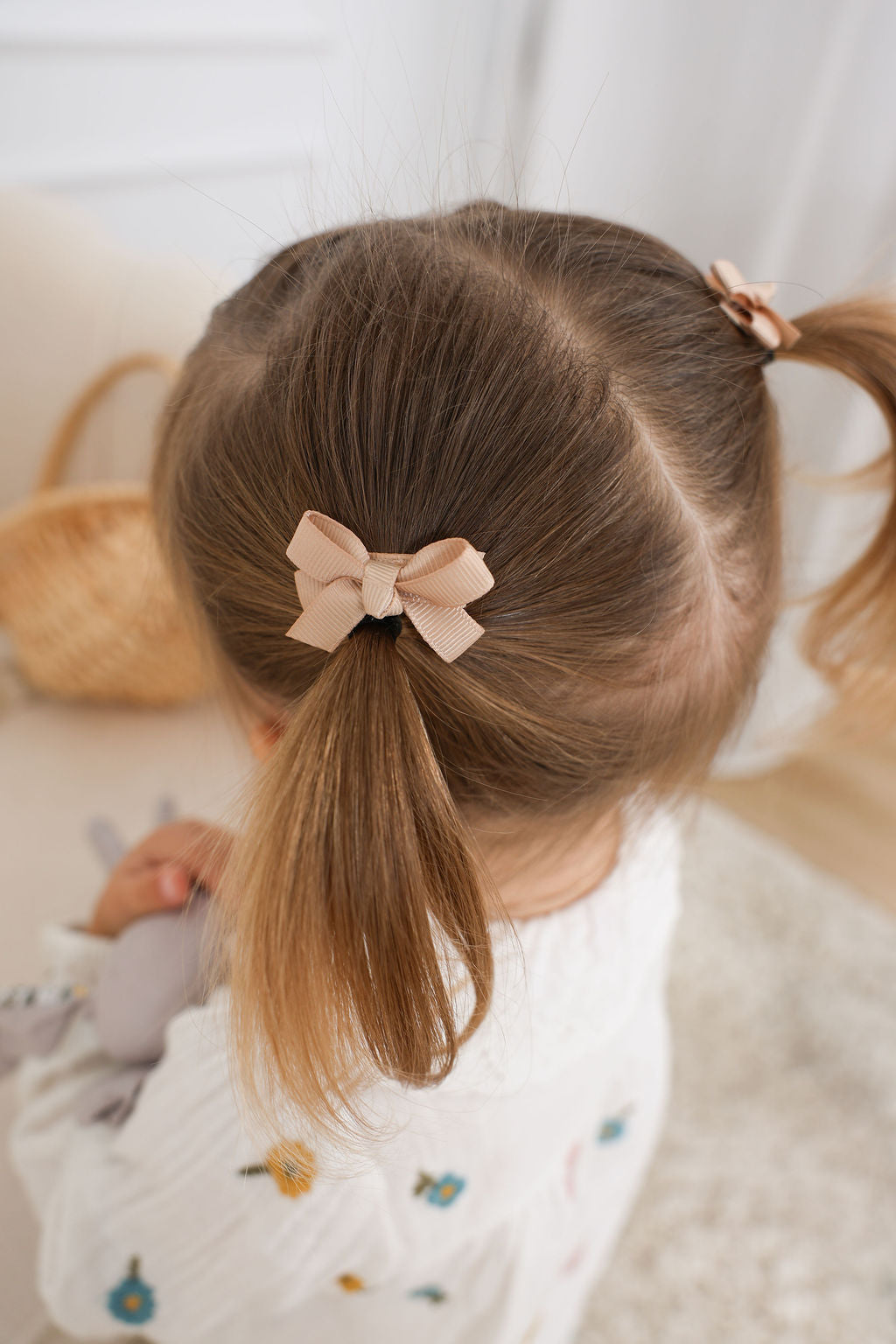Mini Bows - Beige/Black