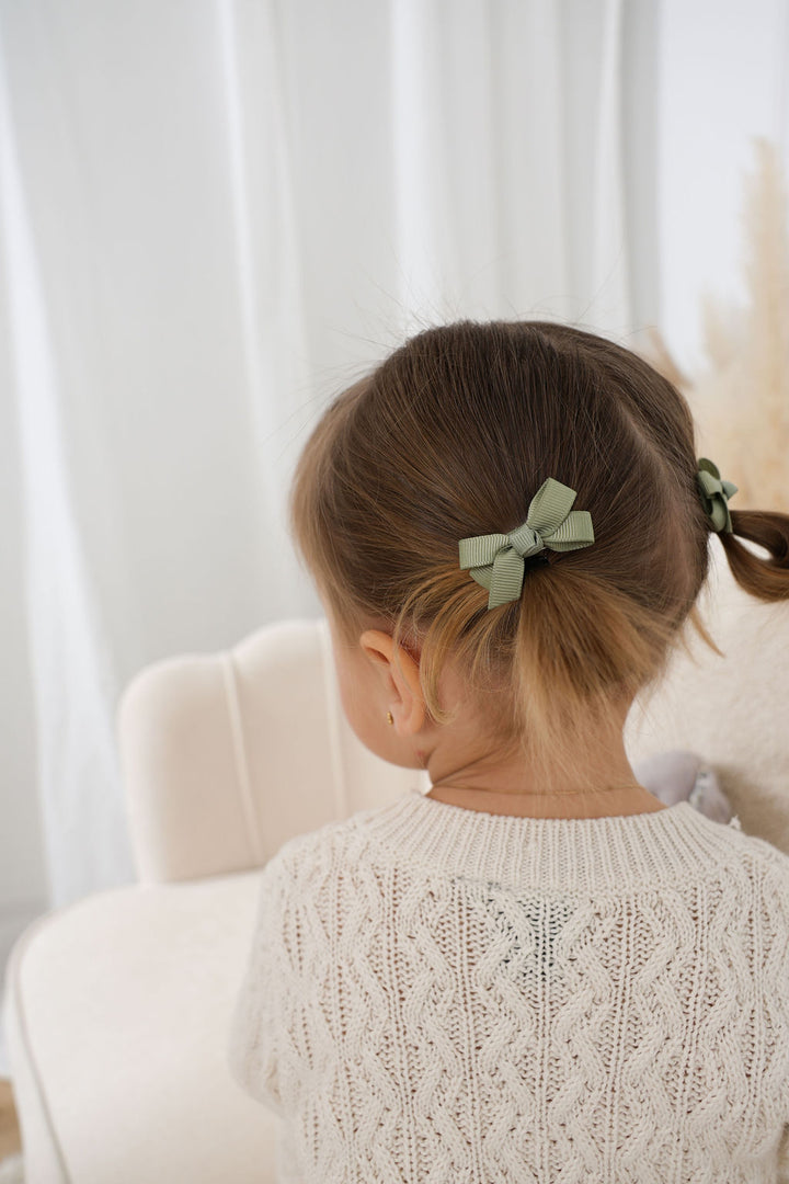 Mini Bows - Ivory/Sage