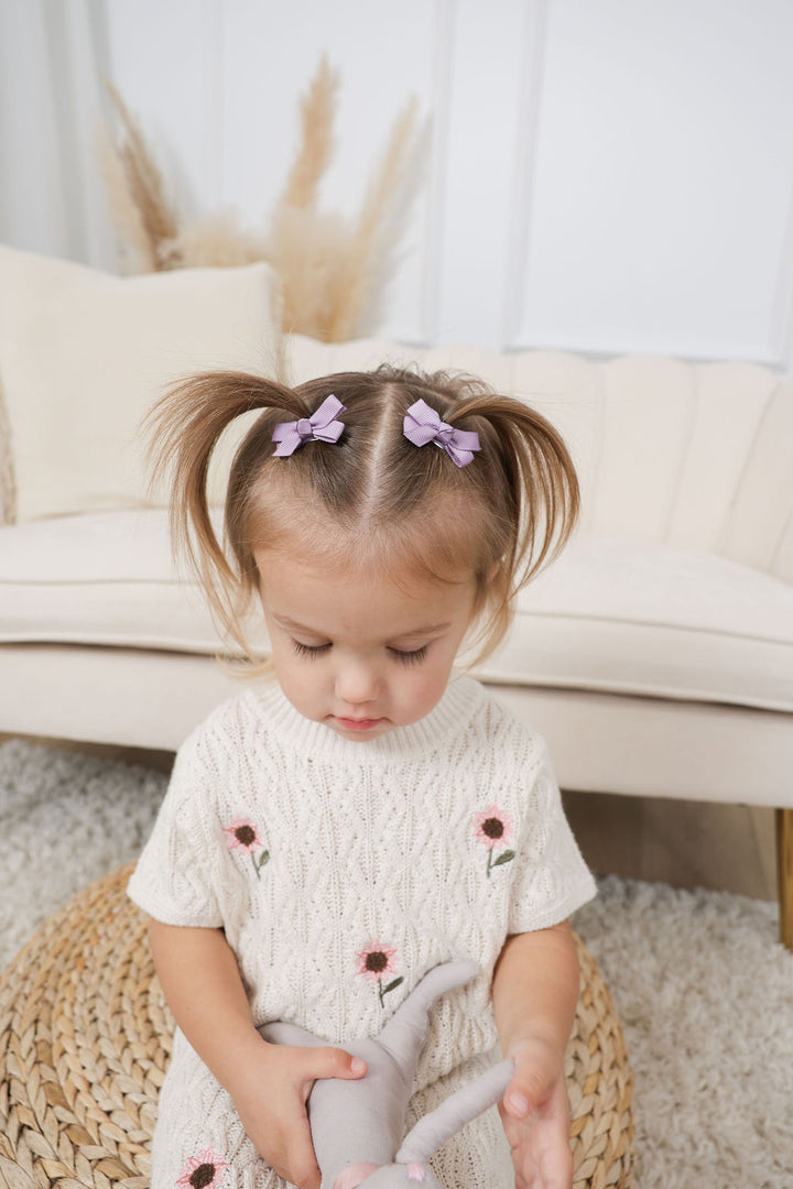 Mini Bows - Pink/Mauve