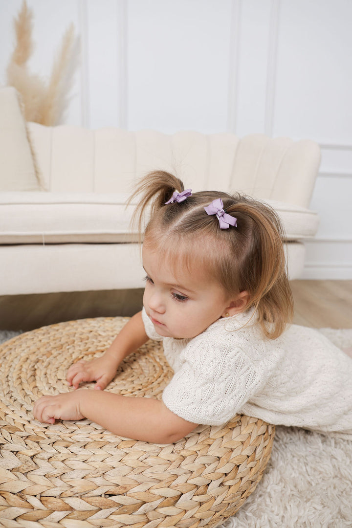 Mini Bows - Pink/Mauve