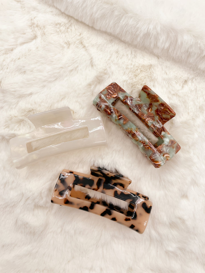 Pinces à cheveux rectangulaire XL