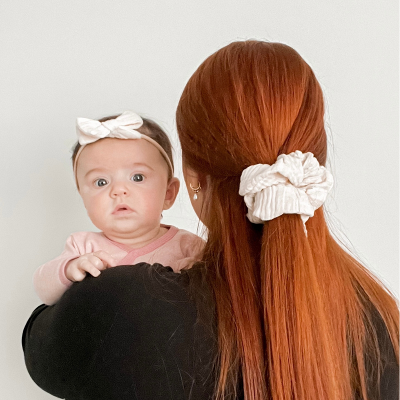 Bandeau cheveux bébé/fille, rose foncé (A)