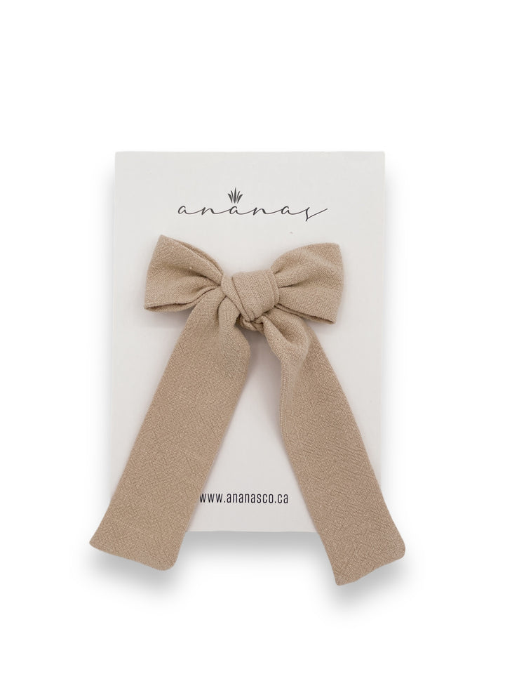 XL Cotton Bow - Beige