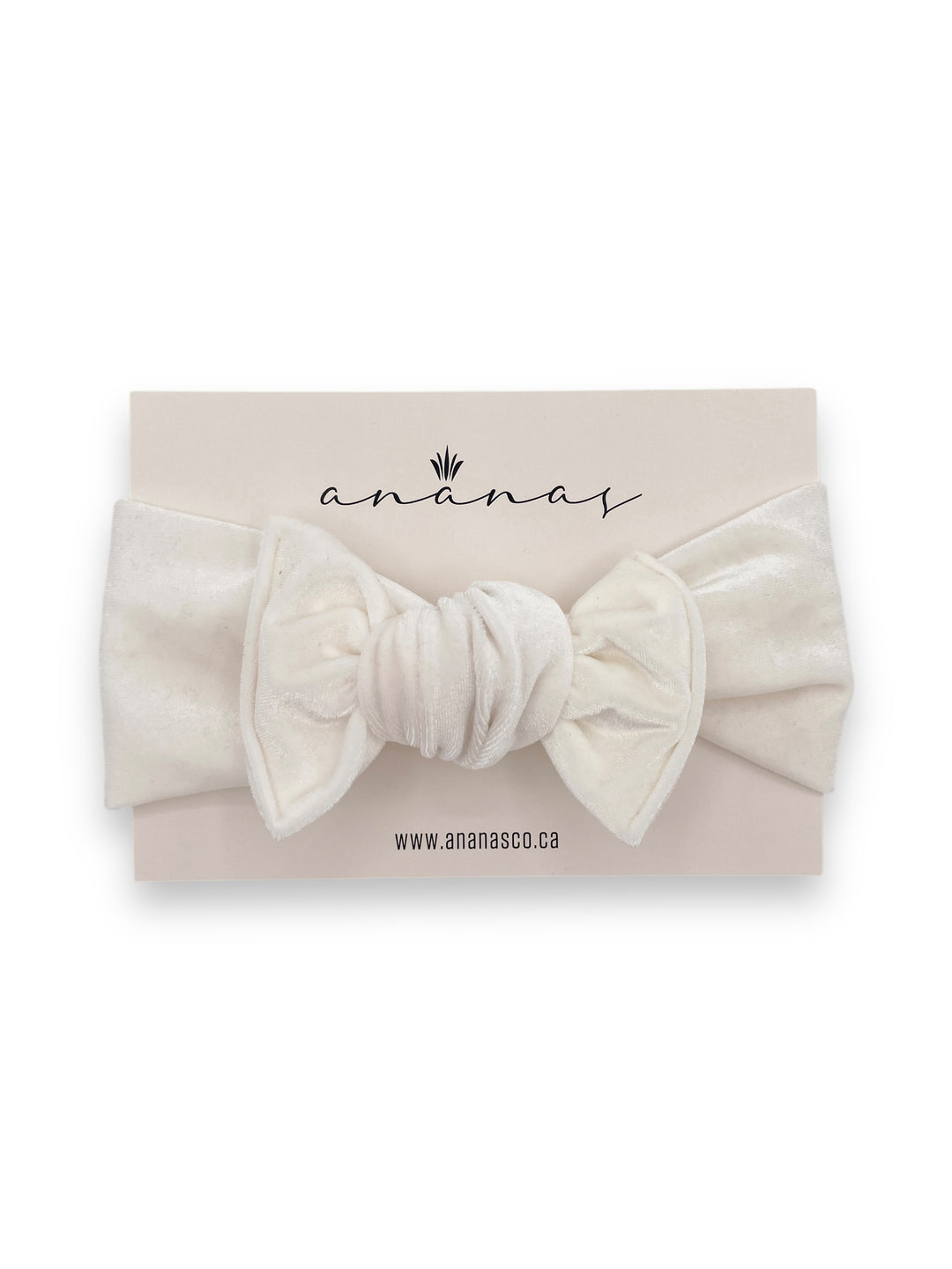 Velvet bow headband to tie