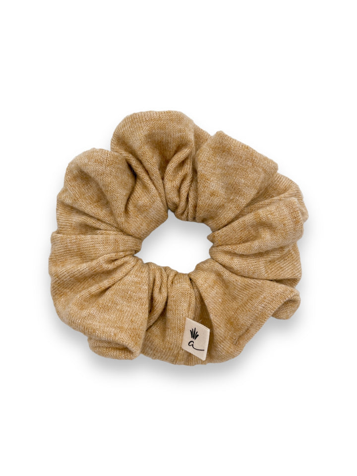 Knit scrunchie - Mustard yellow