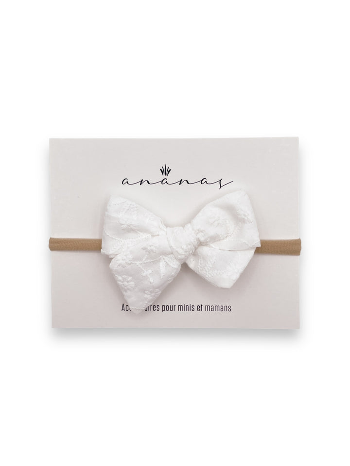 Cotton Bow - White Chantilly