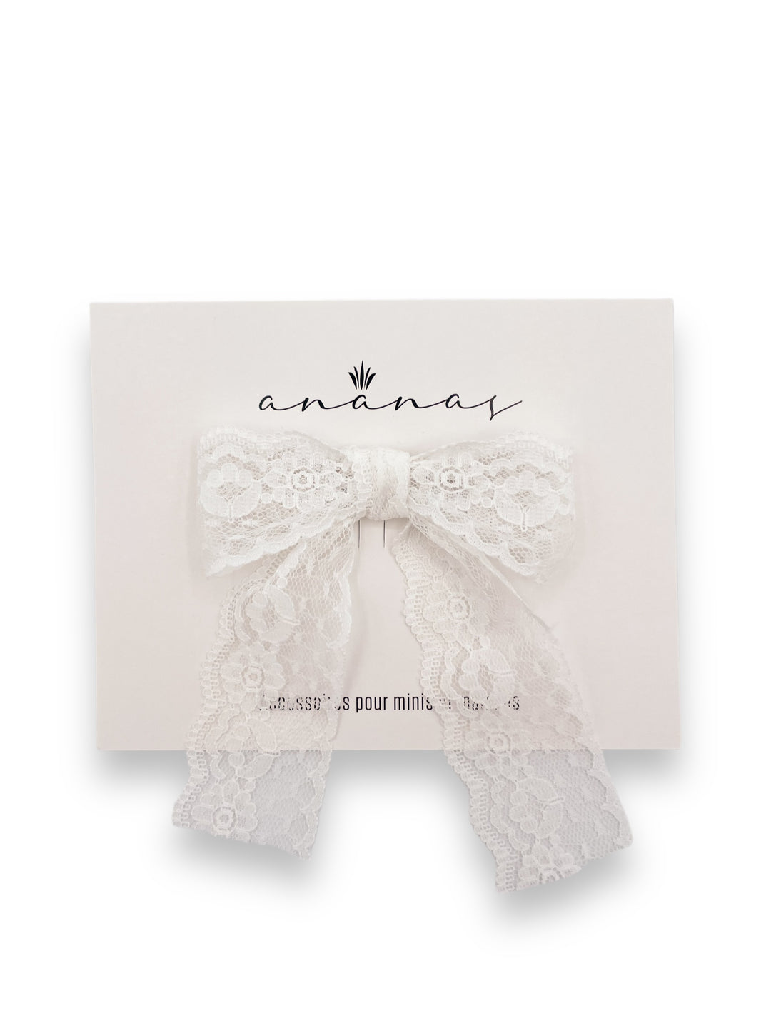 Lace Bow - White