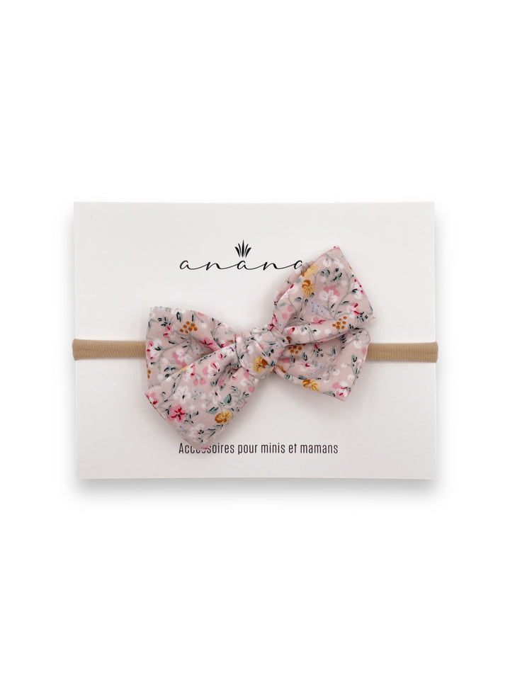 Cotton Bow - Pink Floral