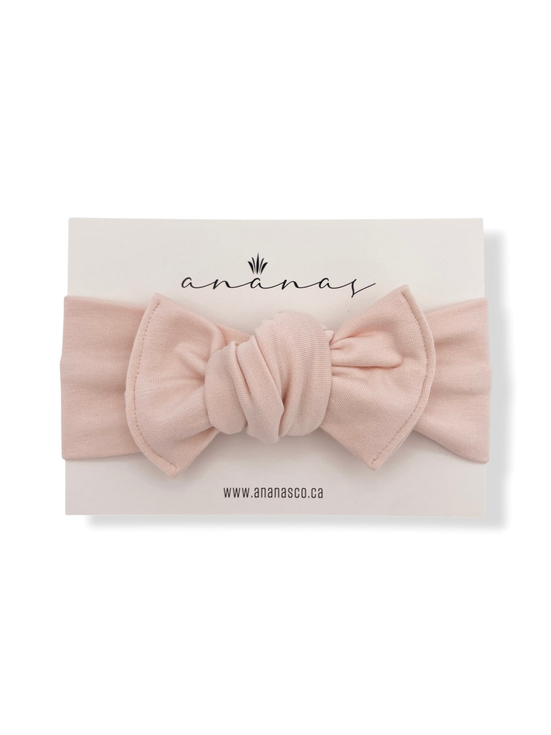 Bamboo bow headband to tie
