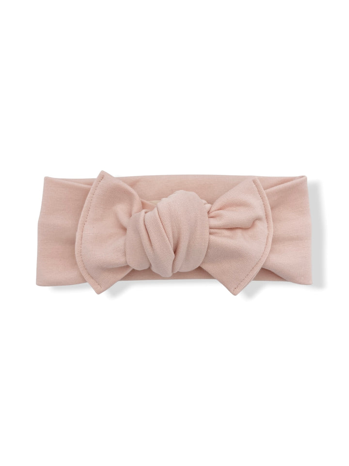 Bamboo bow headband to tie