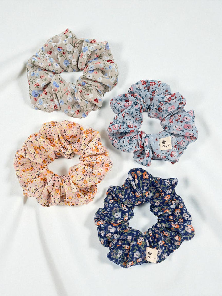 Scrunchie - Blue Floral