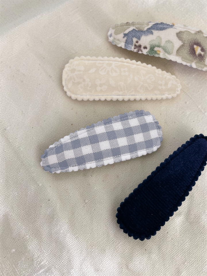 Barrettes en tissu - Campagne
