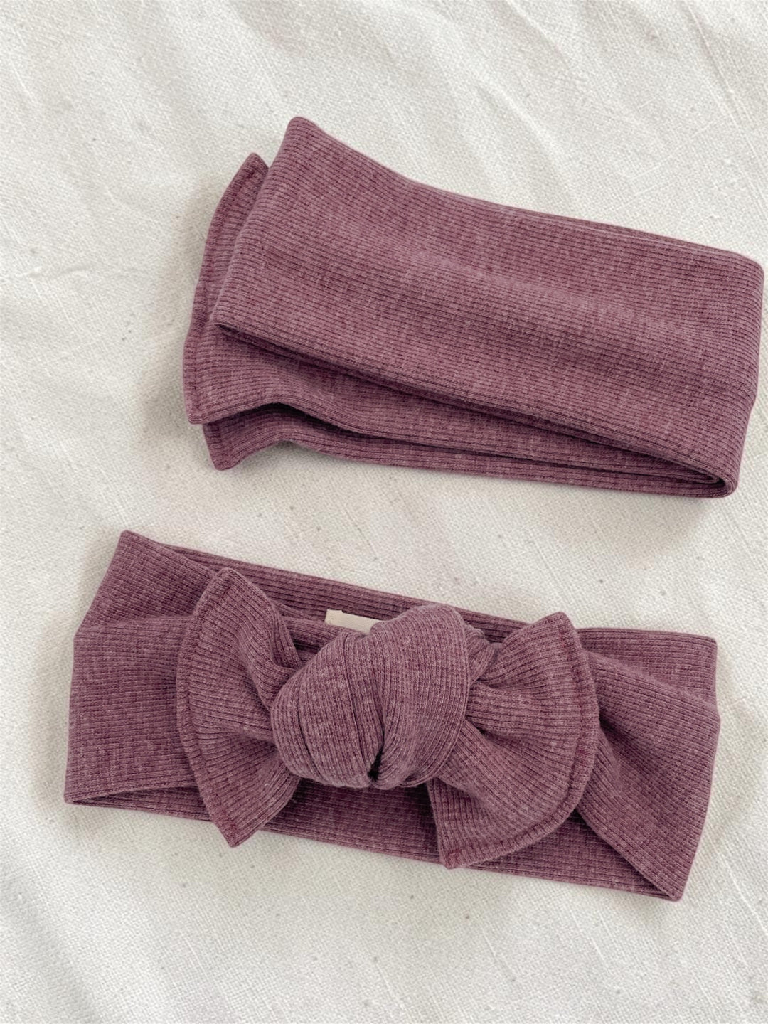 Bamboo bow headband to tie - Berries